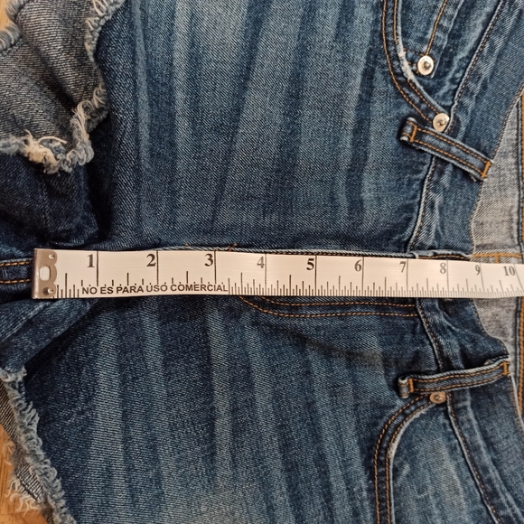 Rag And Bone Women's Cut off Denim *high-rise* Jean Shorts Blue In Cat Skills 26 - Picture 16 of 16